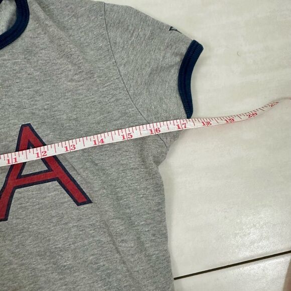 Y2K 2004 Grey USA Olympics Short Sleeve Baby Tee - Picture 3 of 6